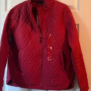 NWT Voyager Ladies' Quilted Lightweight Jacket- burgundy -M